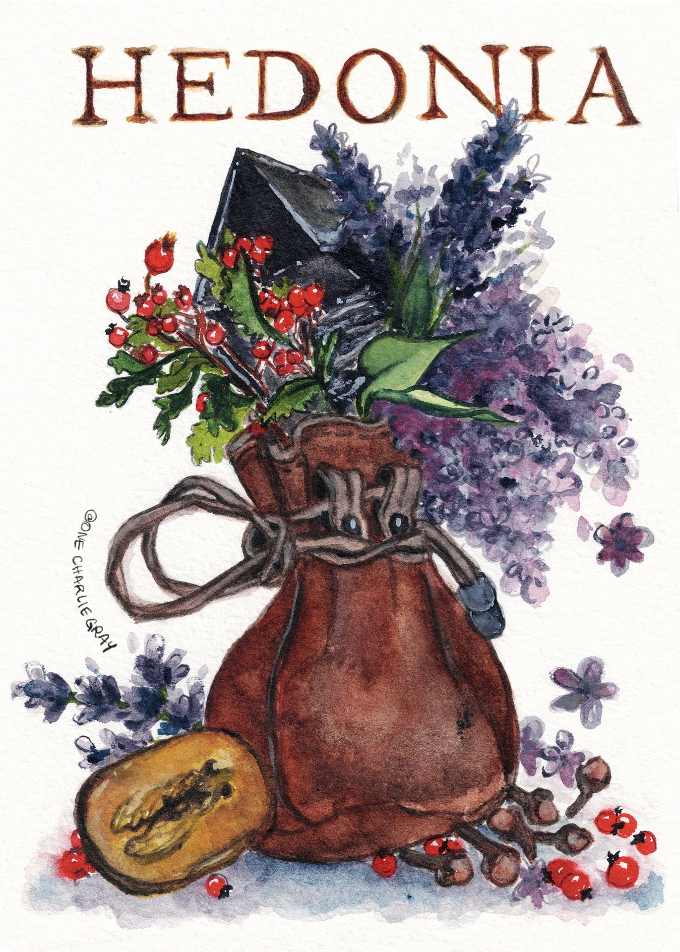 "Spell For Hedonia," PRINT of Original Watercolor Painting